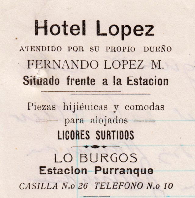 Membrete del Hotel López